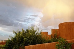 La Luz home with monsoon cloud