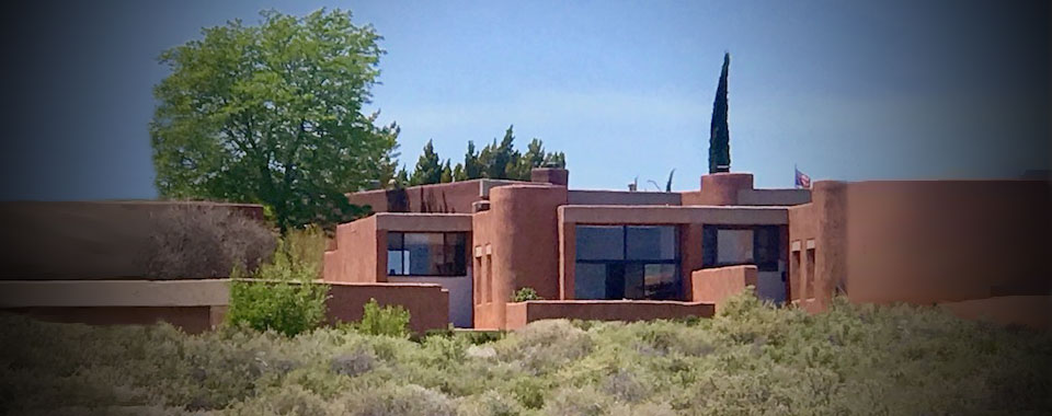 La Luz homes facing east with mesa in foreground